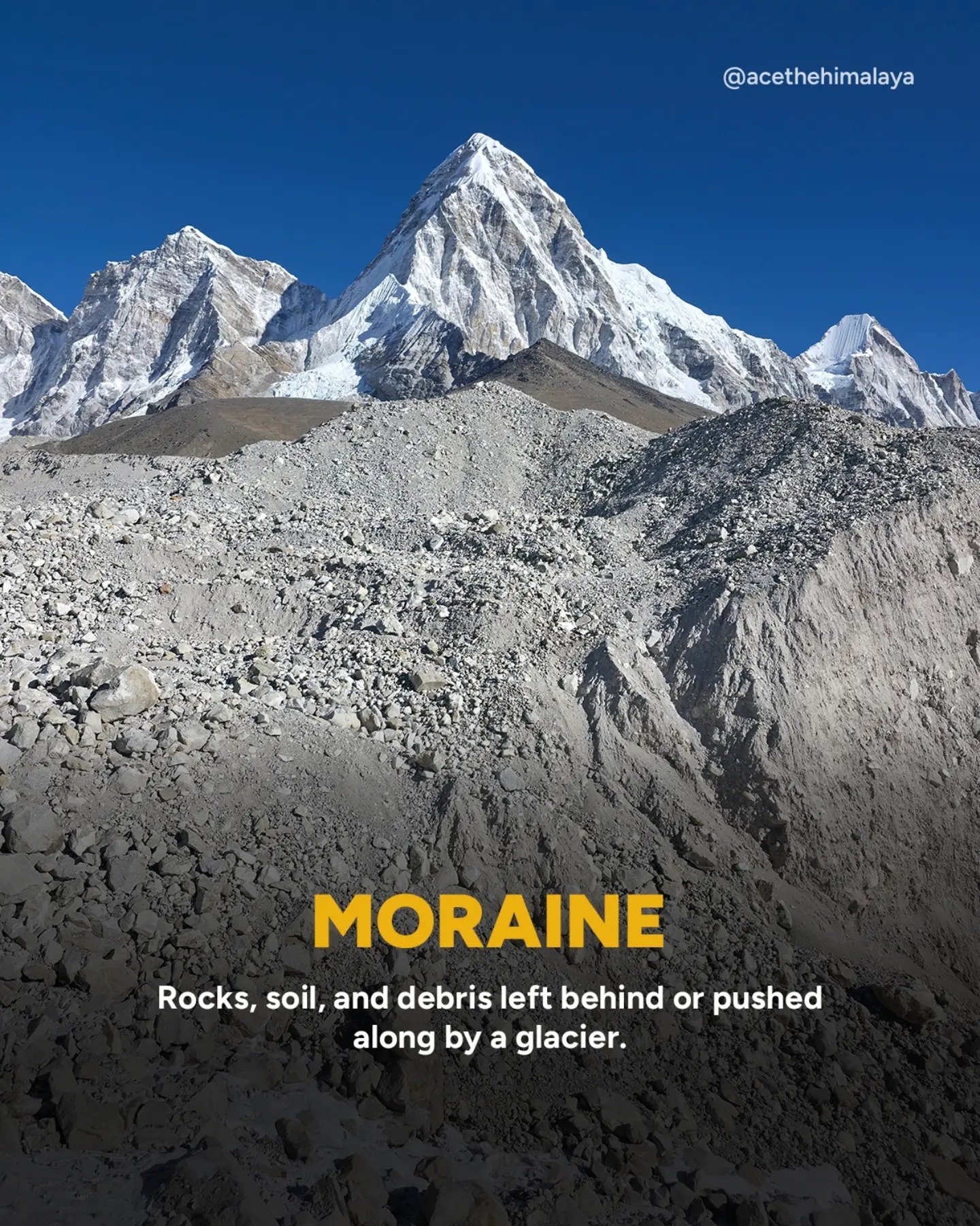 ภาพอธิบายคำว่า Moraine